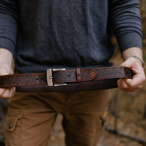 Leather Belt For Rugged Use.