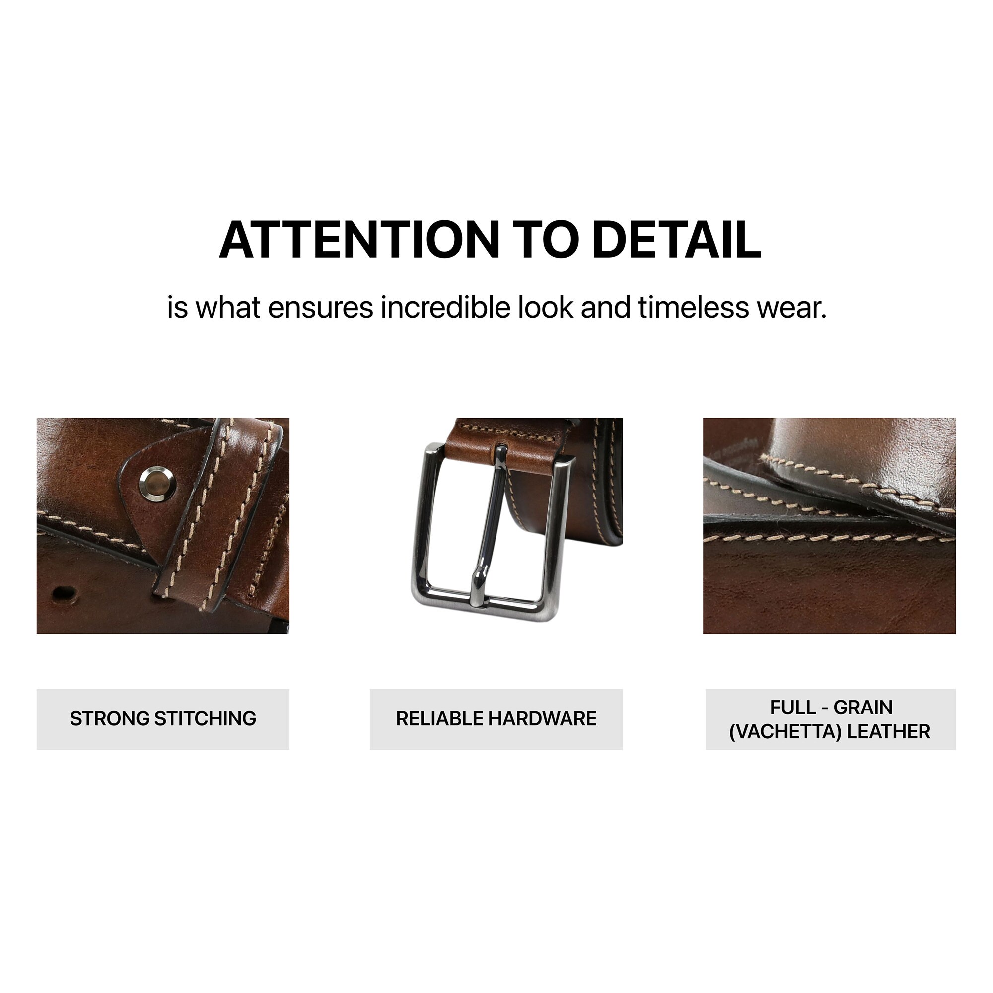 Brown Leather Belt - Image 7