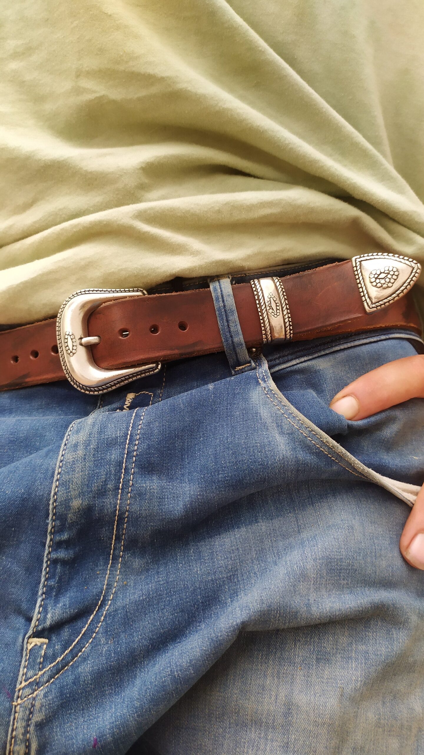 Leather Belt, Brown Leather Belt, Belts For Men, Unisex Belts