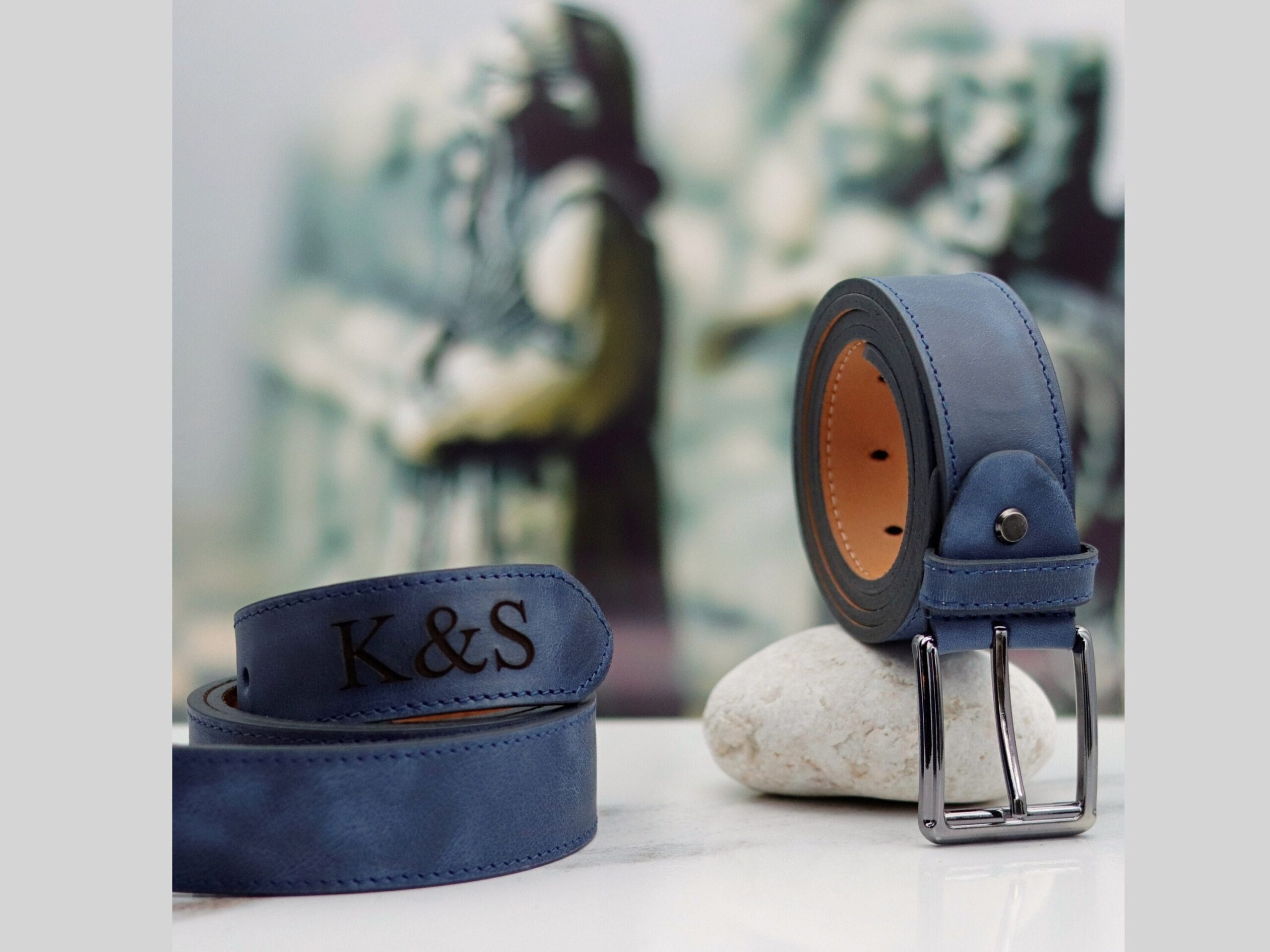 Custom Name Brown Leather Belt: Handcrafted Full Grain - Image 10