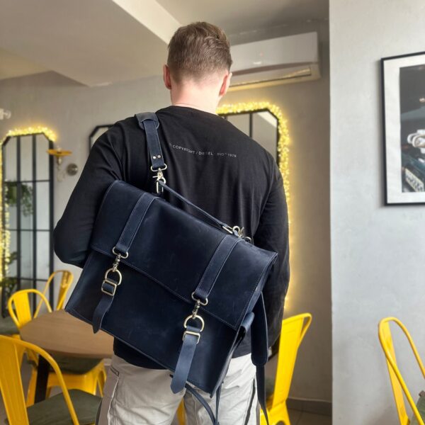 Leather Convertible Laptop Backpack: The Ultimate Man Satchel Backpack