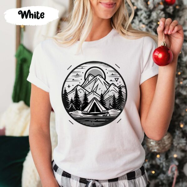 Camping Shirts, Nature Tshirts, Camper Shirt, Traveler Tshirt, Gift For Camp, Mountain Trip Tees, Hippie Tee, Tent Vacation Tees, Camp Gifts