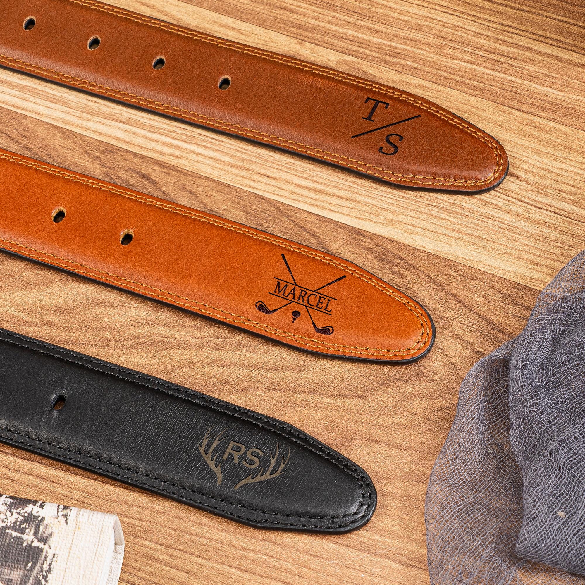 Personalized Leather Belt, Custom Leather Belt for Dad, Christmas Day Gift for Boyfriend, Unique Gift for Husband, Anniversary Handmade Belt - Image 8