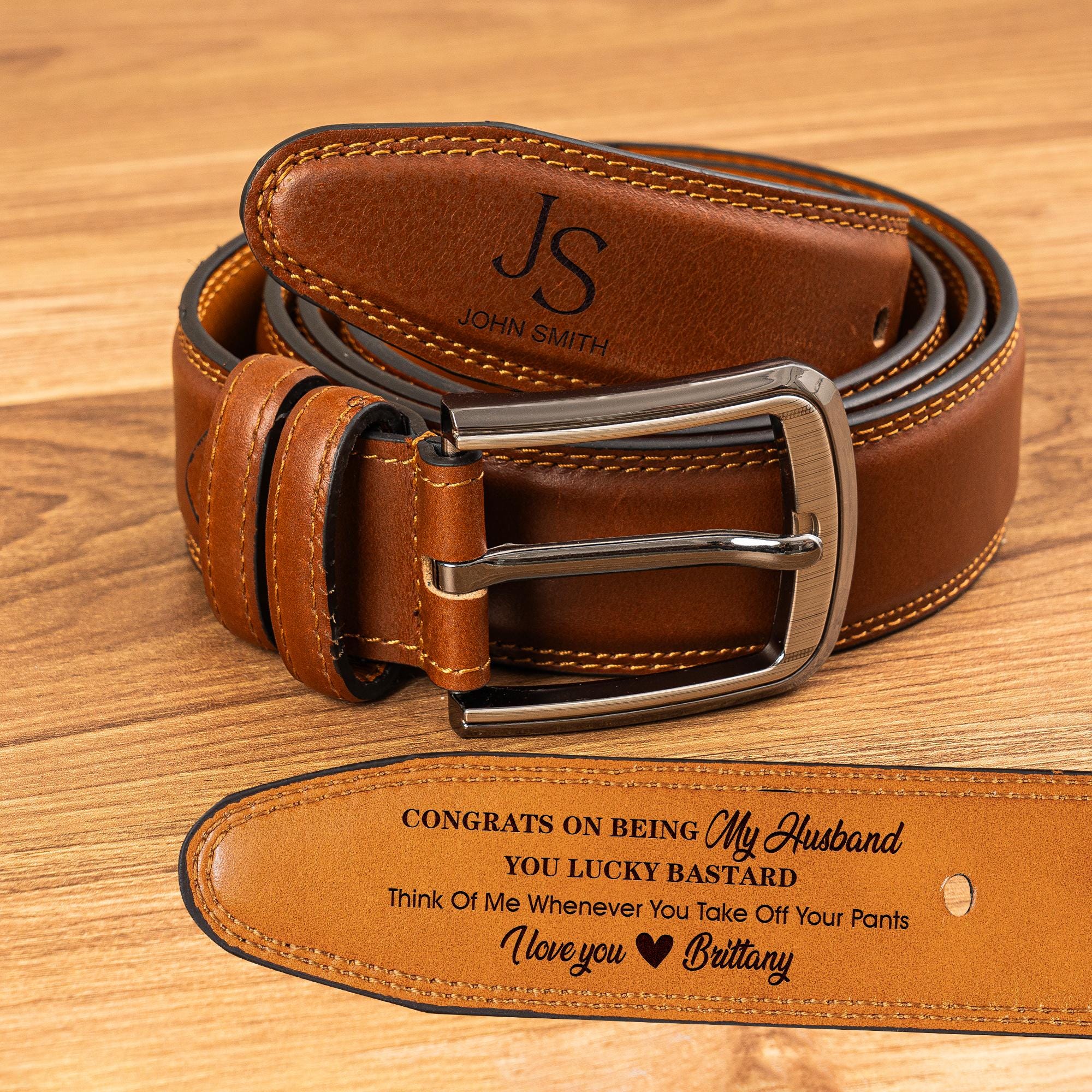 Personalized Leather Belt, Custom Leather Belt For Dad, Christmas Day Gift For Boyfriend, Unique Gift For Husband, Anniversary Handmade Belt
