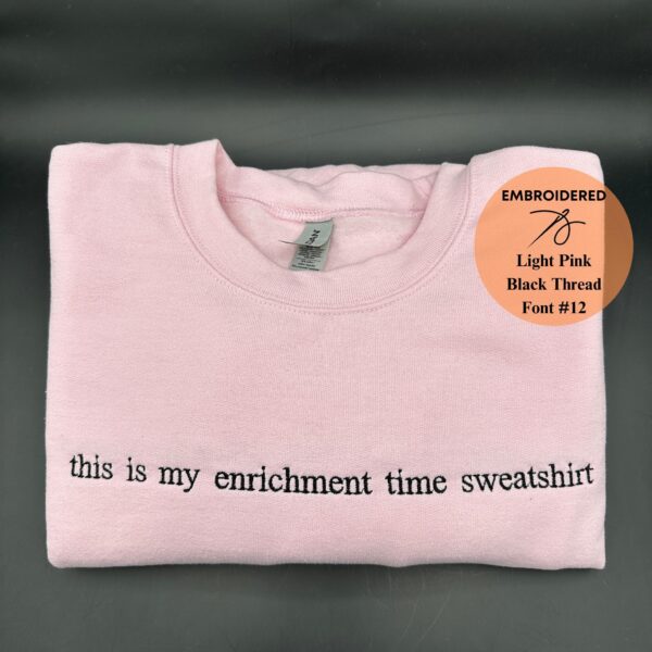 Custom Embroidered Crewneck Sweatshirt: Personalized Text Gift