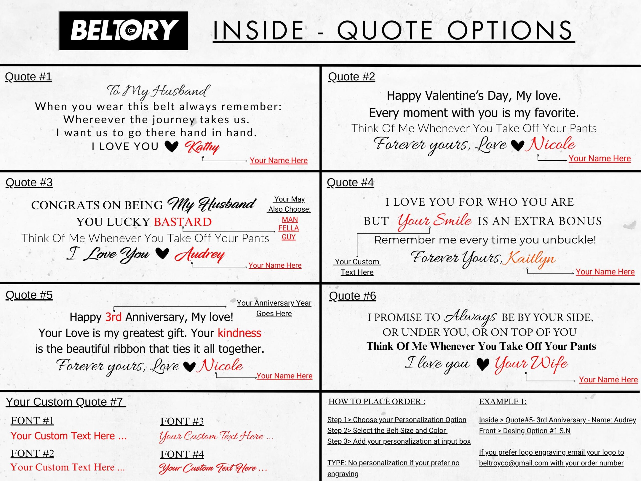 Funny Gift for Men, Valentines Gift, Custom Engraved Leather Belt for Husband, Personalized Leather Belt, Valentines Gift, Anniversary Gift - Image 4