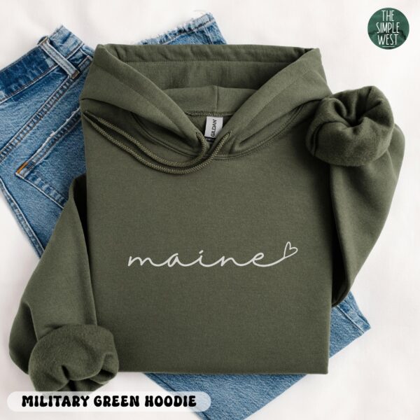 Maine Hoodie, Maine Crewneck, Moving To Maine Gift, Maine Travel Souvenir, Maine Apparel, Home State Sweatshirt, Maine Vacation Tee Shirt