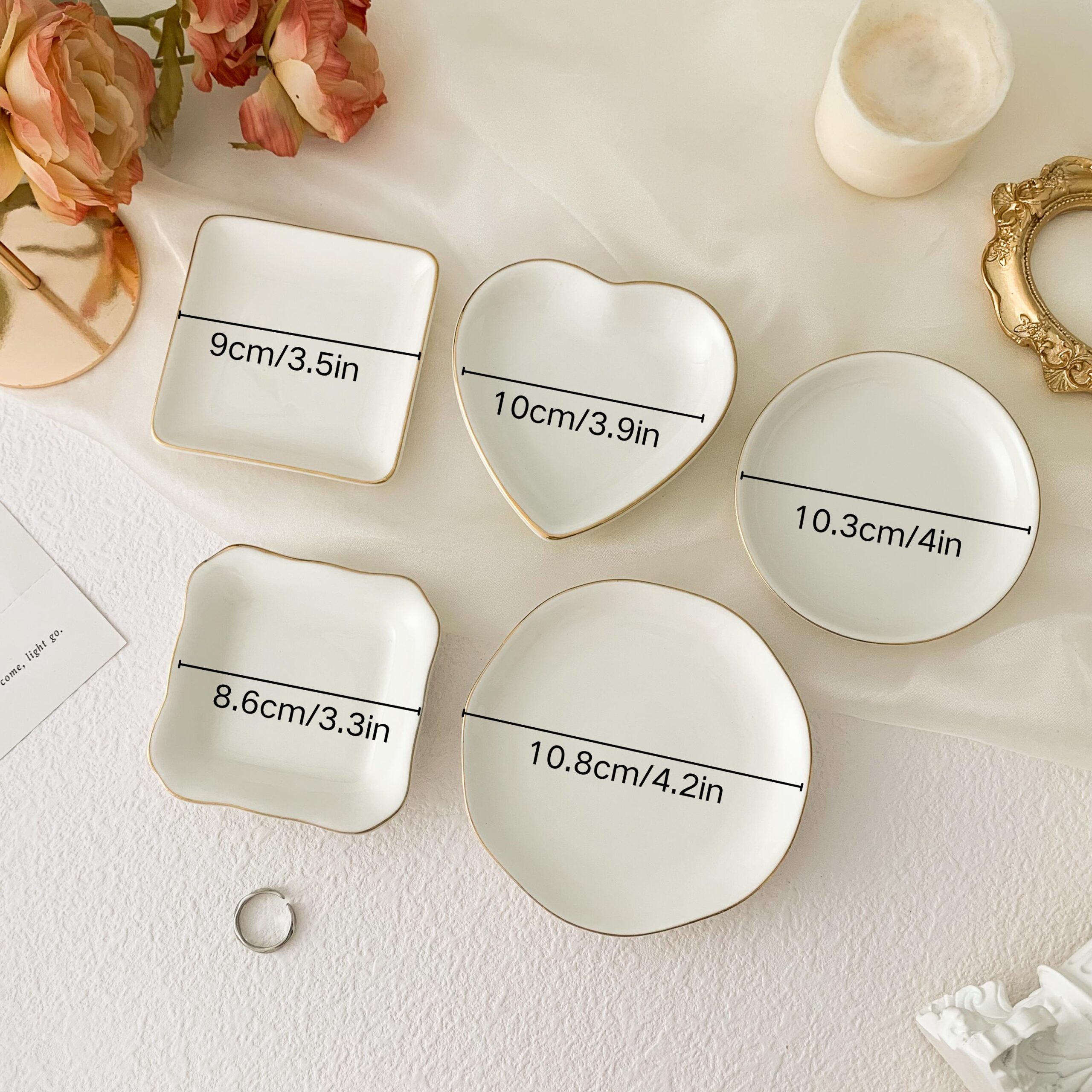 Personalised Birth Flower Trinket Dish/ Custom Watercolor Flower Ring Dish/ Christmas Gifts/ Wedding Bridesmaid Gift/ Birthday Jewelry Dish - Image 6