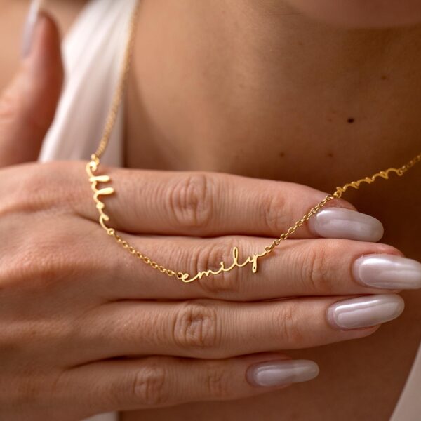 Multiple Name Necklace, Custom Family Name Necklace, Children Names Jewelry For Mom, Personalized Gift For Her, Christmas Gift For Grandma