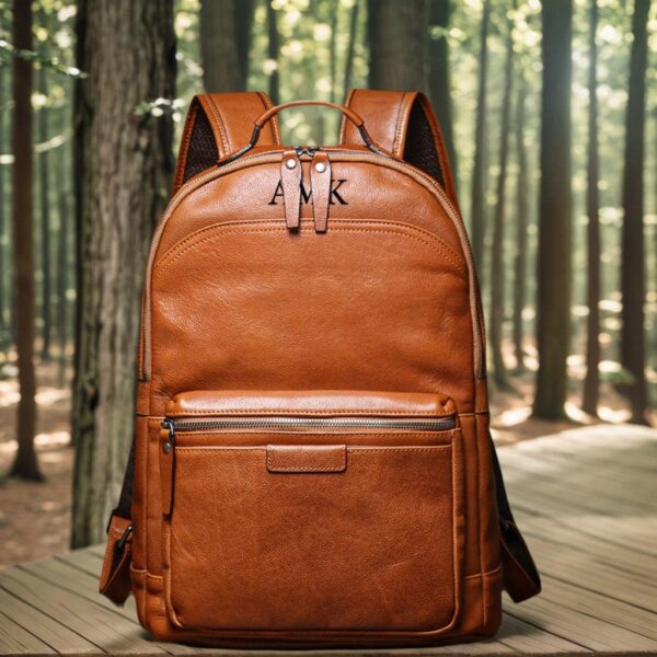 Personalized Men's Leather Backpack, Gifts For Men, Back To School Leather Bag, Bag For School, Laptop Travel Backpack , Christmas Gifts