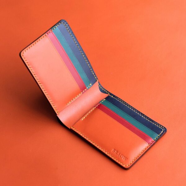 Personalized Men Leather Bifold Wallet: Handmade Full Grain, Durable Gift