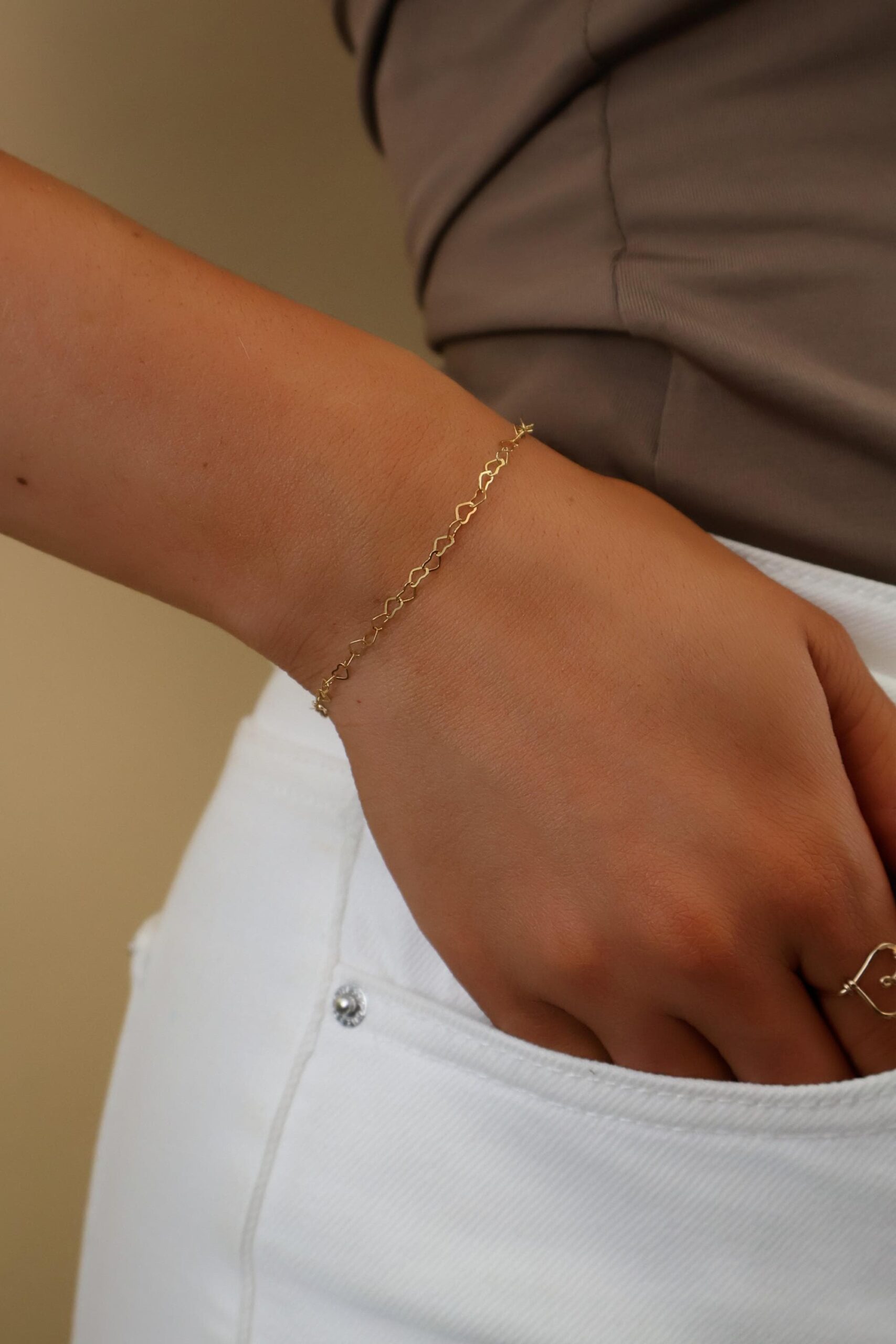 14 karat Gold Filled Waterproof Bracelets For Her · Minimalist Jewelry · Custom Gold Stacking Chains · Bridesmaid Gift · Bracelet Sets - Image 4