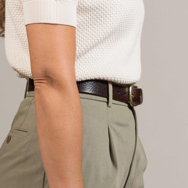 Handmade Brown Leather Belt