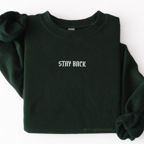 Custom Personalized Embroidered Minimalist Text Sweatshirt, Unique Crewneck, Anniversary Gift, Matching Couples Unisex, Plus Size Shirt