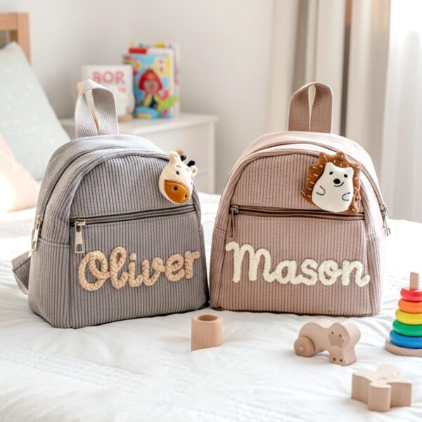 Personalized Boys Backpack: Custom Name Kids Mini Backpack,First Day Of School Gift